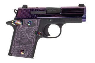 SIG Sauer P938 9mm 6 Round Pistol with purple pearl grips